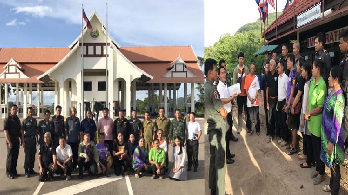 ทิ้งไม่ลง!! นายอำเภอนำทีมหอบเงินเกือบ 2แสน จ่ายค่าปรับช่วยเหลือ 10คนไทย หลังทำงามหน้าไว้ที่ประเทศลาว (คลิป)