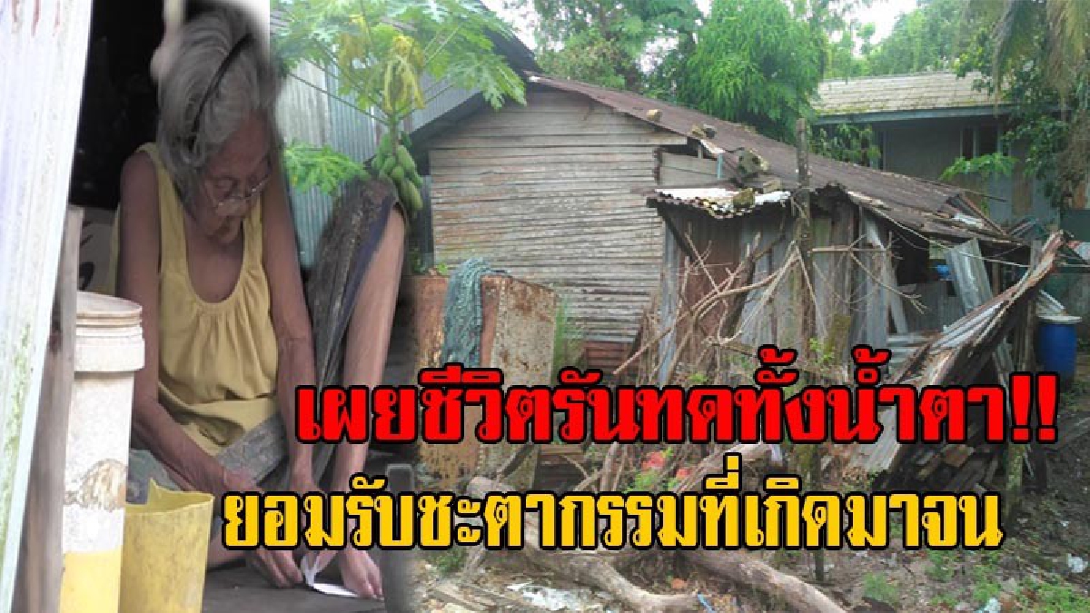 สุดอนาถ..แม่ทั้งชีวิต!!แม่เฒ่าวัย90 ดูแลลูกพิการทางสมอง อยู่ในบ้านรอวันพัง อาศัยเพียงเบี้ยผู้สูงอายุ-คนพิการ ประทังชีวิตไปให้พ้นวัน (มีคลิป)