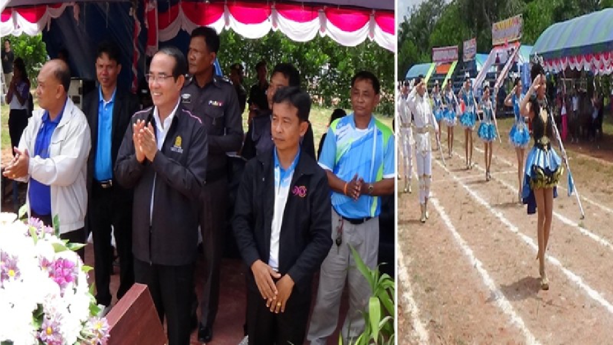 กีฬาเป็นยาวิเศษ!! จัดแข่งขันกีฬาคลายเครียด เอาใจชาวสวนยาง เฉพาะช่วงบ่ายเป็นต้นไป เพื่อรอเวลาให้เสร็จจากการกรีดยางพาราเสียก่อน (มีคลิป)