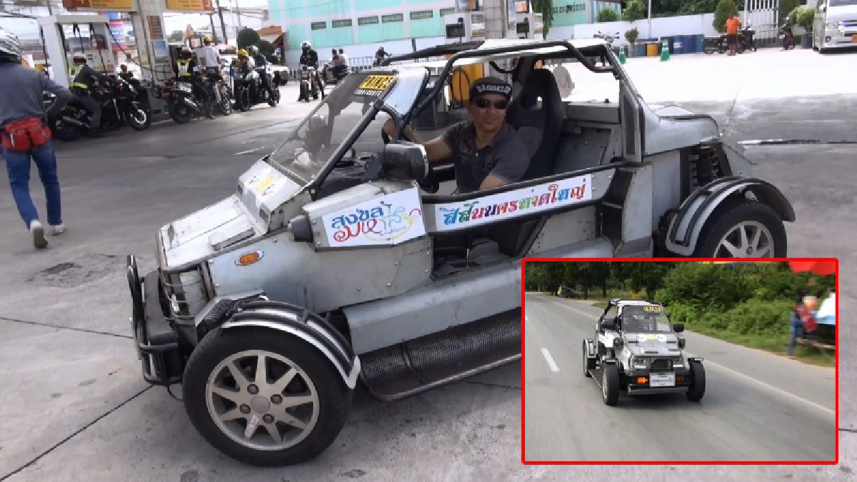 สุดอึ้ง!? หนุ่มใหญ่วัย 44 นำเศษเหล็กมาสร้าง "รถยนต์" วิ่งฉิว สะดุดตา เผยแรงบันดาลใจ ต้องการสร้างรถในฝันขึ้นมาใช้เอง (มีคลิป)
