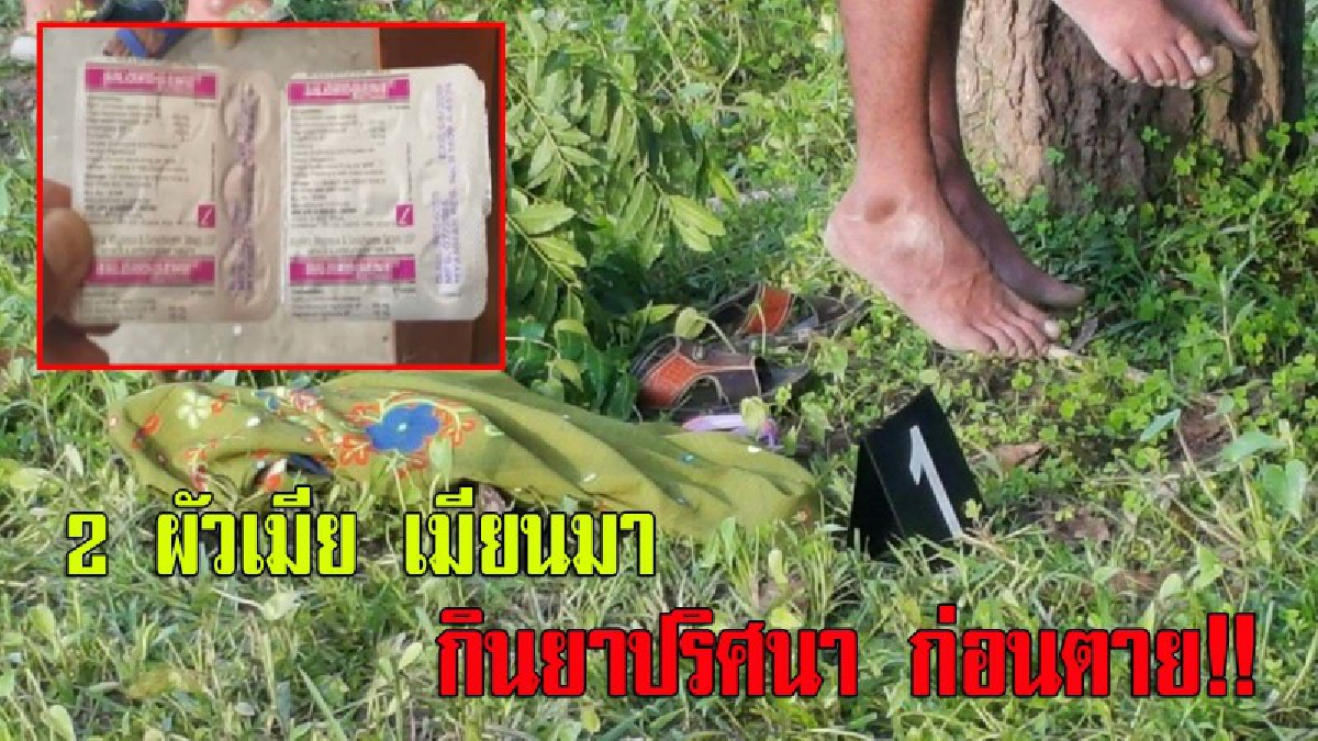 ชัดแล้ว!! ต่างด้าว 2 ผัวเมียเมียนมา กินยาปริศนา 2 แผง ก่อนคว้าเชือกราวตากผ้า ผูกคอใต้ต้นสะเดา คาดเครียดอย่างรุนแรง (มีคลิป)