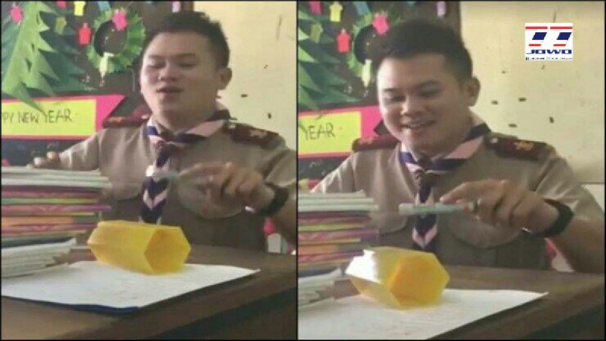 เรียนแบบมีความสุข!!!เมื่อครูหนุ่มอารมณ์ดีของโรงเรียนในจังหวัดร้อยเอ็ด ร้องเพลงสั่งสอนนักเรียนขอให้ช่วยส่งการบ้าน (มีคลิป)