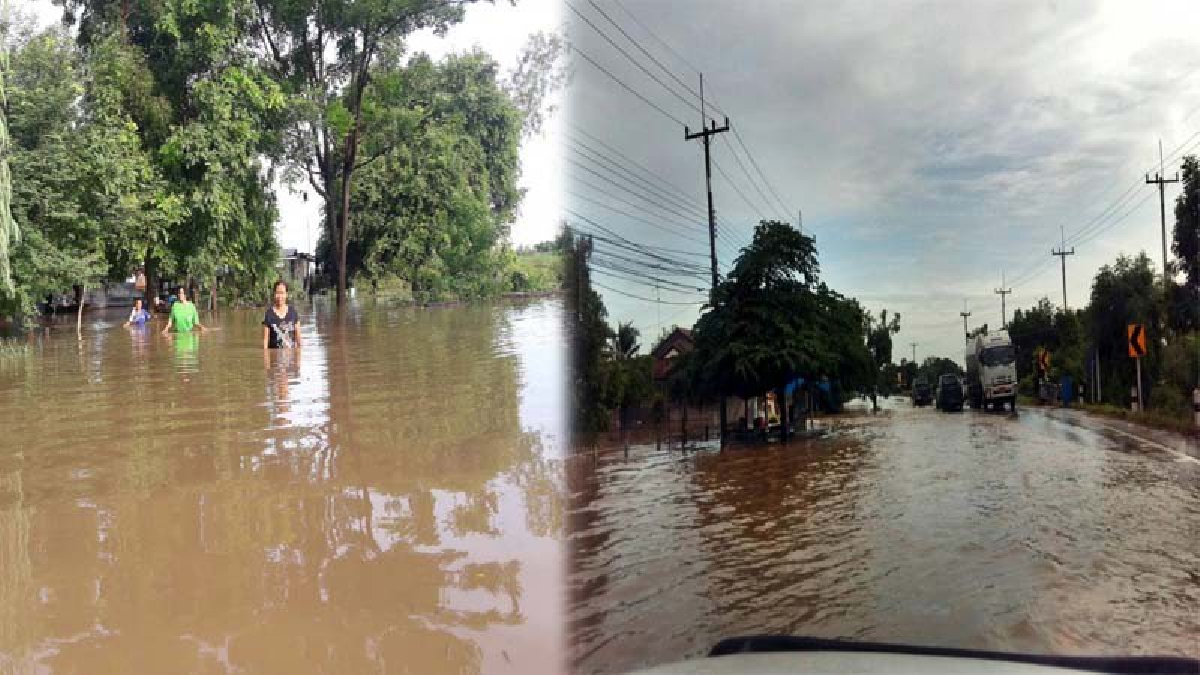 อ่วมอรทัย!! ฝนตกหนักอย่างต่อเนื่อง 2 ตำบล อำเภอตาคลี อ่วมหนัก น้ำล้นทะลักเข้าท่วมพื้นที่ เสียหายหลายจุด รร.เด็กเล็ก สั่งปิดทำการเรียน (คลิป)