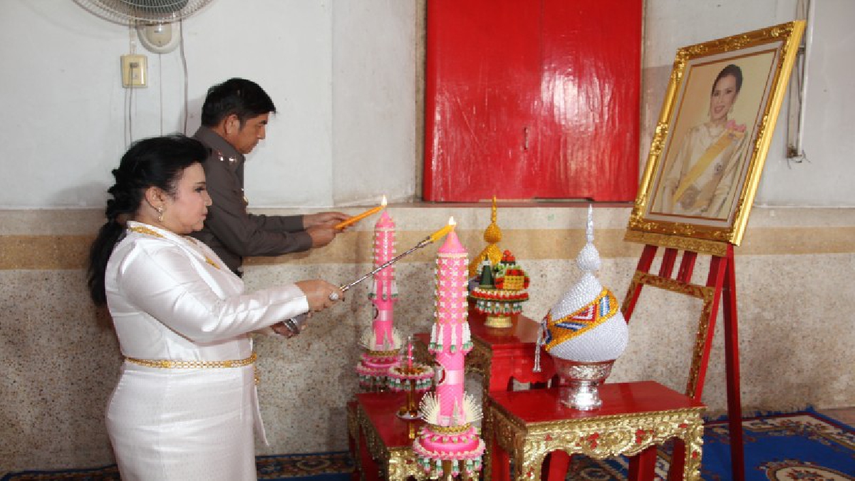 อัญเชิญเทียนพรรษาพระราชทานถวายวัดในจังหวัดพระนครศรีอยุธยา