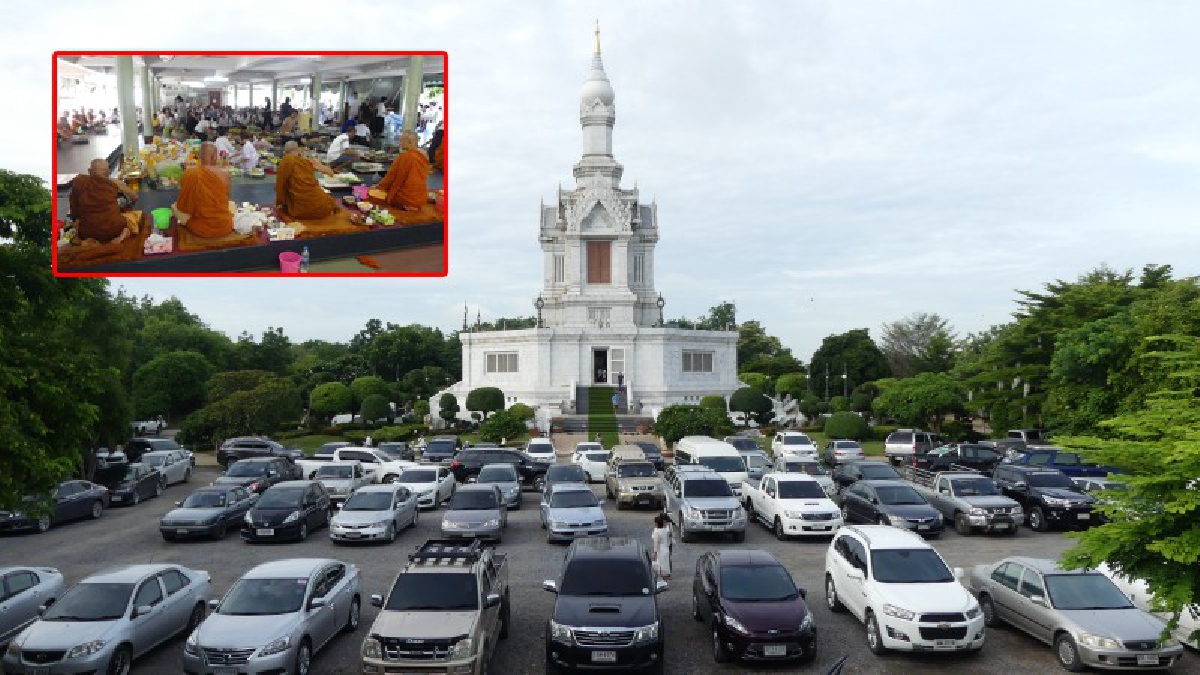 อิ่มบุญ..อิ่มใจ!! พุทธศาสนิกชนร่วมทำบุญ ในวันเข้าพรรษา ที่วัดป่าภูริทัตเป็นจำนวนมาก พร้อมนำข้าวปลาอาหารคาวหวานและผลไม้ไปทำบุญ (มีคลิป)