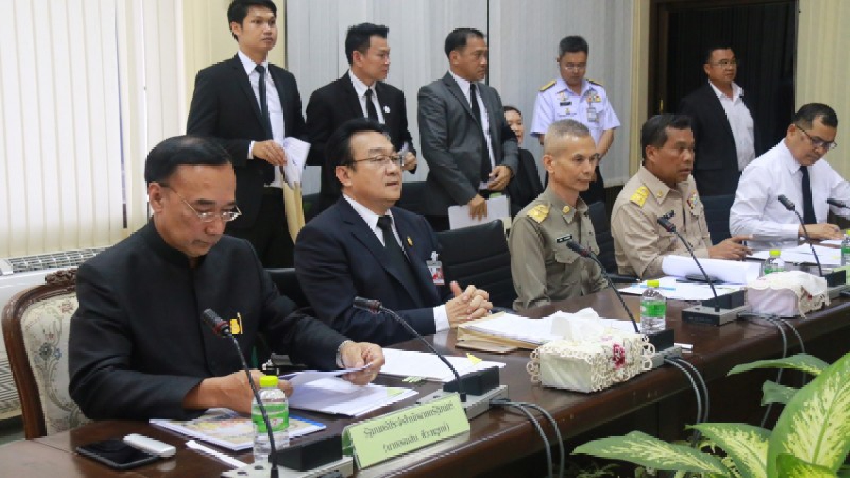 รมต.ประจำสำนักนายกรัฐมนตรีประชุมนอกรอบการถวายการสนับสนุนกิจการคณะสงฆ์