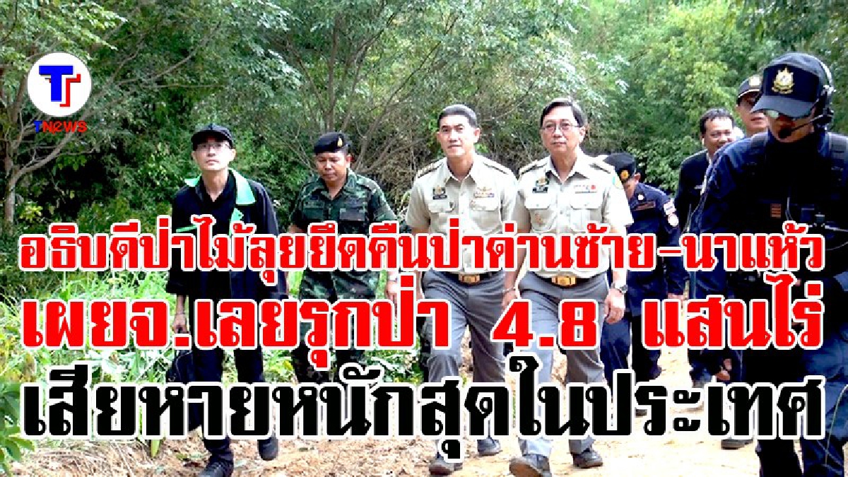 อธิบดีกรมป่าเข้ม!! ลงพื้นที่ตรวจยึด ตัดต้นยางพารานายทุนรุกป่า อ.นาแห้ว-ด่านซ้าย เผยป่าจังหวัดเลยถูกบุกรุกมากที่่สุดในประเทศไทย กว่า4.8แสนไร่