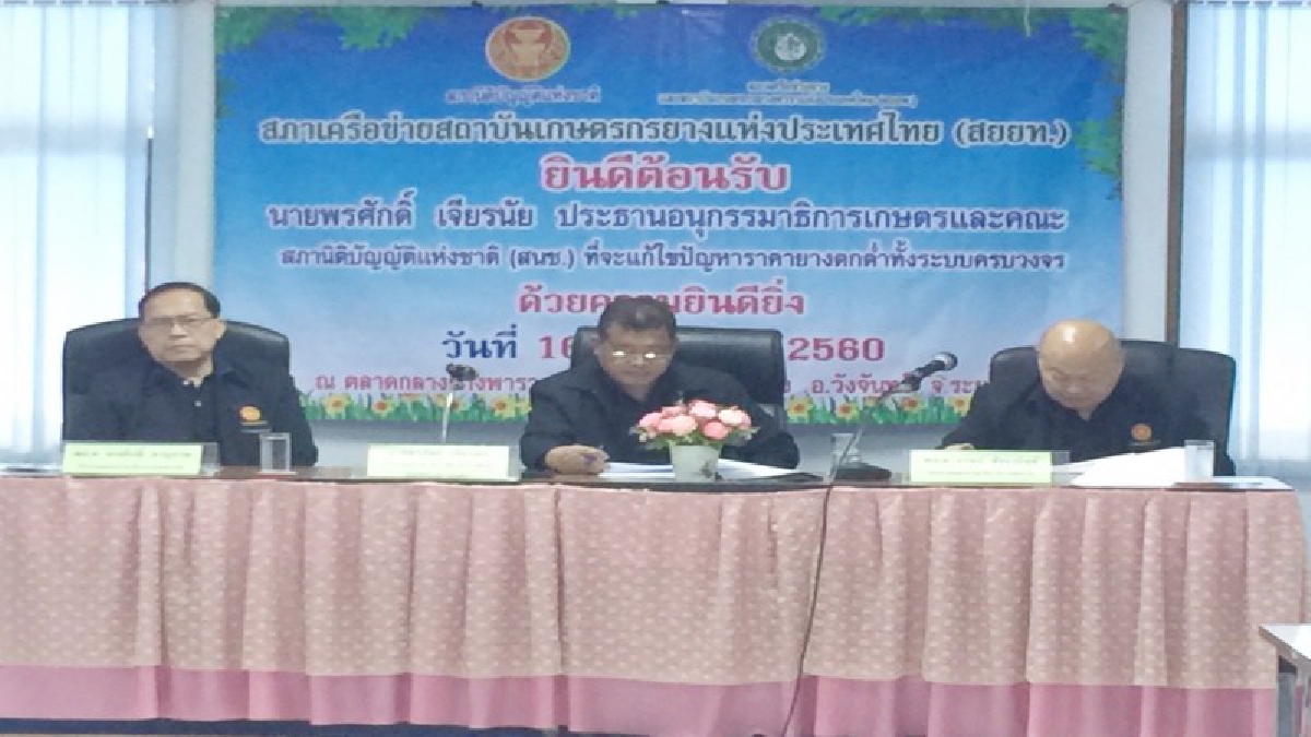สนช.ลงพื้นที่ ติดตามแก้ปัญหา ราคายางพารางตกต่ำ เพื่อช่วย ปชช. จากวิกฤตยางพารา โดยผู้ประกอบการเกี่ยวกับยางพารากว่า 30 ราย ร่วมรับฟัง (มีคลิป)