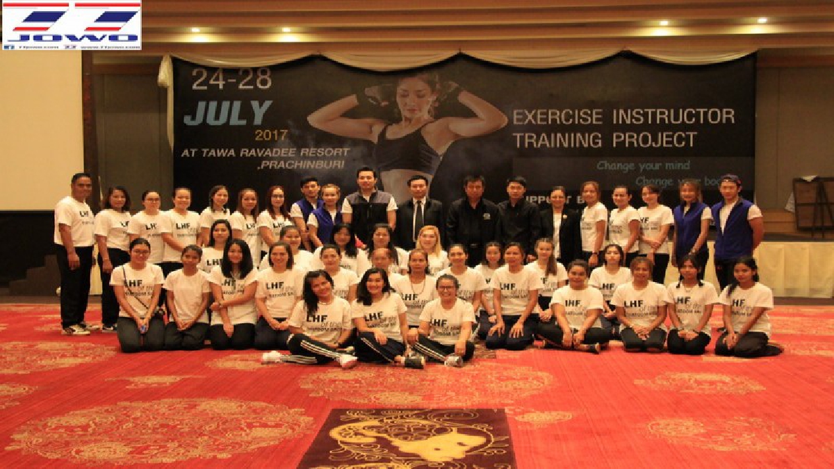 คนรุ่นใหม่ไฟแรง!! กิจกรรมส่งเสริมสุขภาพ "อบรมสร้าง ผู้นำการออกกำลังกายรุ่นใหม่" มีผู้เข้าร่วมจำนวน 40 คน(มีคลิป)