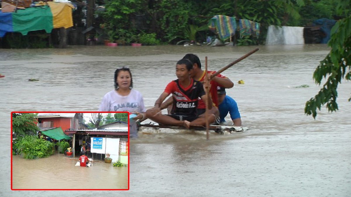 โดนเต็มๆ!! อิทธิพลจากพายุดีเปรสชั่น เซินกา ทำให้อำเภอบ้านไผ่ขอนแก่น น้ำล้นตลิ่ง ลำห้วยจิก เข้าท่วมบ้านเรือนประชาชนกว่า 500 หลังคาเรือน!?