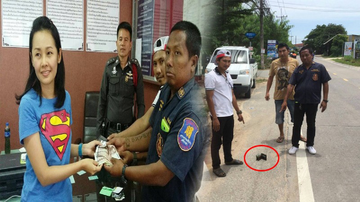 สุดดีใจ!! สาวพนักงานบริษัทโร่เข้าพบตำรวจ หลังทราบข่าวมีอาสาสมัครหน่วยกู้ภัยสว่างประทีปศรีราชา เก็บกระเป๋าสตางค์แล้วส่งคืนเจ้าของ!? (มีคลิป)