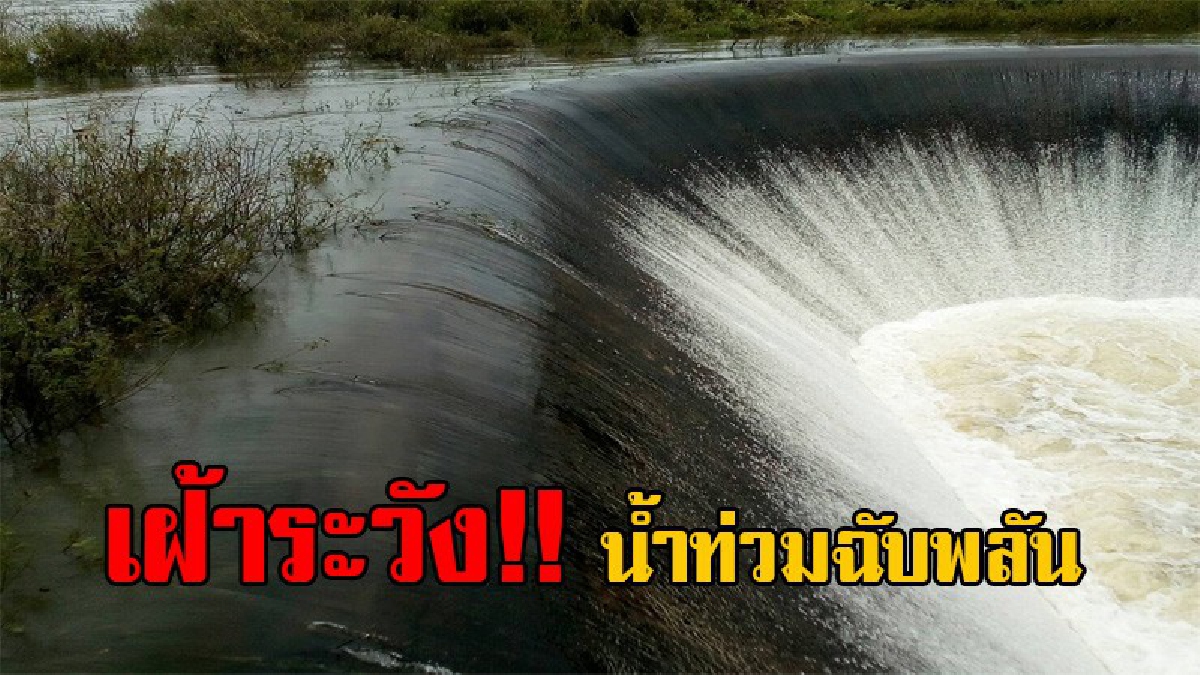 เตือนระวัง!! 13 อ่างน้ำล้นทะลัก ผวจ.ศรีสะเกษ เตือนประชาชน ให้อพยพไปอยู่ที่ปลอดภัย หวั่นเกิดน้ำท่วมฉับพลัน (มีคลิป)