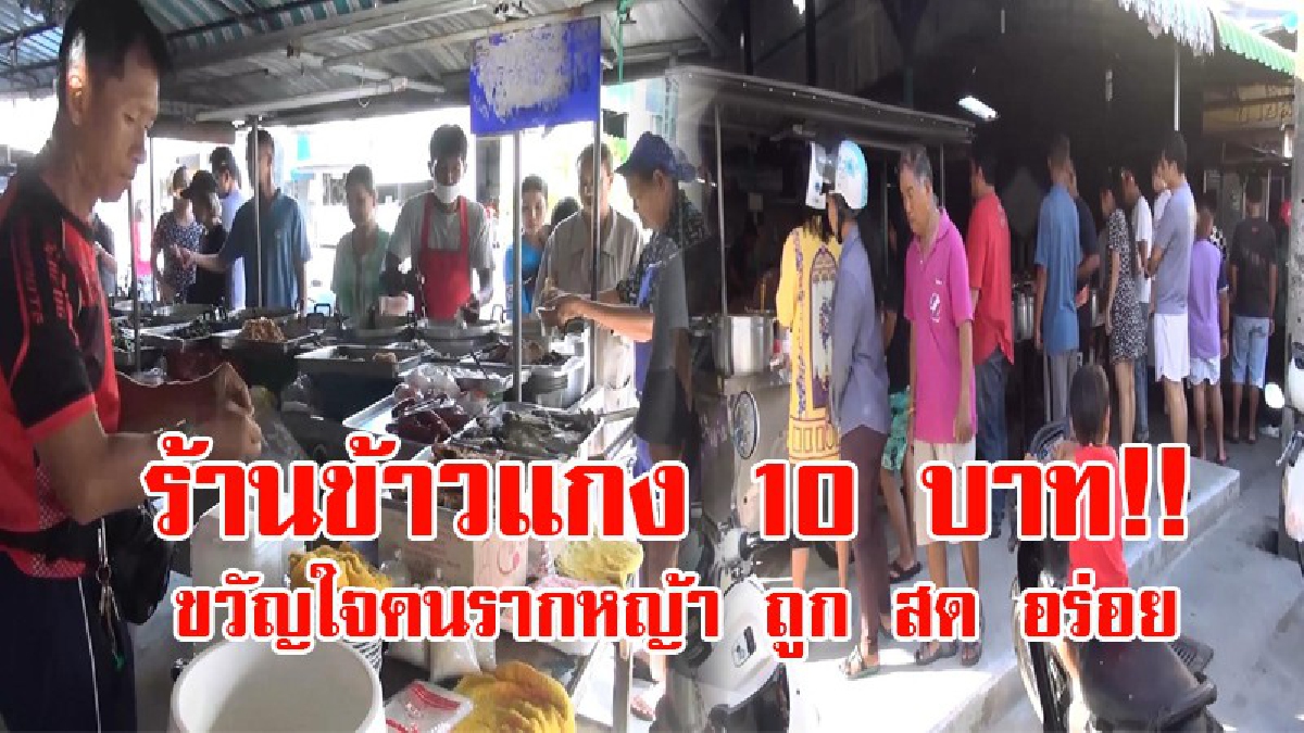 ถูกขนาดนี้ไม่มีอีกแล้ว!! ร้านข้าวแกง "ป้าไพ" ข้าวแกงถุงละ 10 บาท อร่อย สด สะอาด สวนกระแสเศรษฐกิจ เป็นขวัญใจคนรากหญ้า!? (ชมคลิป)