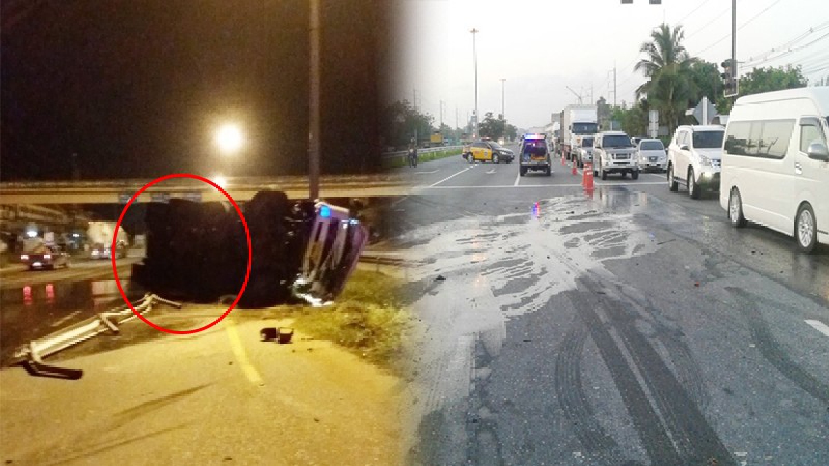 ชนสนั่น!! รถบรรทุกน้ำมันชนกับรถกู้ภัย สภาพเละ น้ำมันรั่วไหลเต็มถนน เคราะห์ดีจนท.เอาอยู่ ไม่มีผู้บาดเจ็บแต่ทรัพย์สินเสียหาย!? (ชมคลิป)