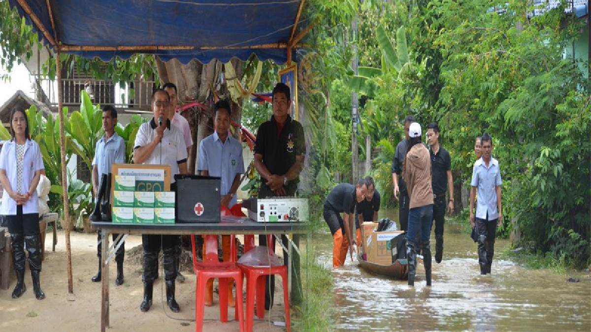 โรคที่มากับน้ำท่วม!! สสจ.อำนาจเจริญ นำทีมแพทย์ออกรักษา เข้ารักษาพยาบาลหลังพบชาวบ้านป่วยโรคน้ำกัดเท้า พร้อมมอบชุดยา (คลิป)