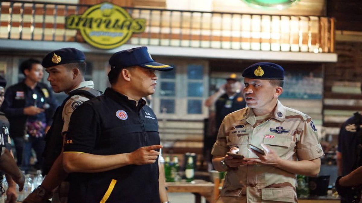 คุมเข้ม!! กรมการปกครอง กรมพินิจและคุ้มครองเด็กและเยาวชน บุกตรวจร้านสุราหน้า ม.เกษตรศาสตร์กำแพงแสน