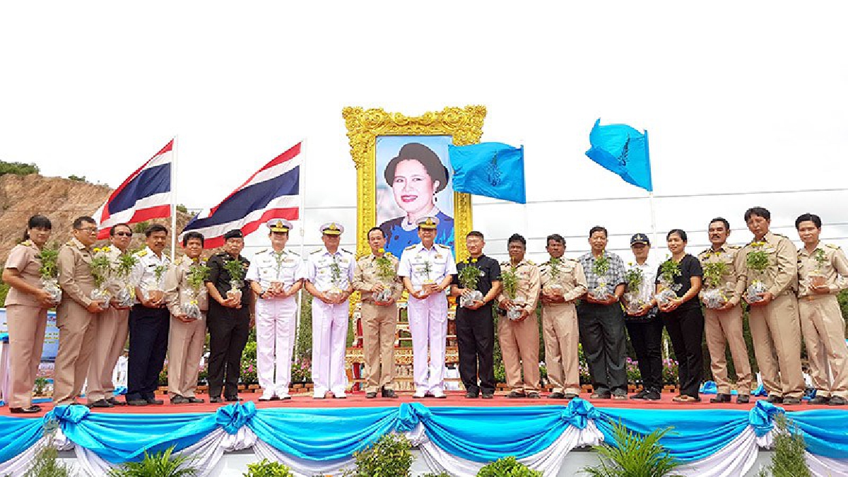 น้อมเกล้าถวายความภักดี ฐานทัพเรือสัตหีบ ร่วมภาครัฐ ปลูกป่าเฉลิมพระเกียรติ แม่ของแผ่นดิน ในรัชกาลที่ 9 (ชมคลิป)