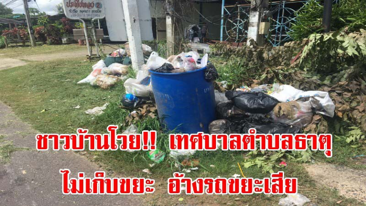 เดือดหนัก!! 1เดือนเต็ม เทศบาลตำบลธาตุ ไม่เก็บขยะ อ้างรถขยะเสีย ขยะล้น ส่งเกลิ่นเหม็น ชาวบ้านโวยเอาเงินไปใช้เที่ยวได้ แต่แก้ปัญหาให้ไม่ได้