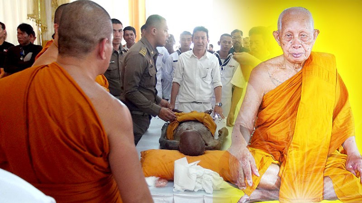 ปชช.แห่กราบไหว้สรีระสังขารหลวงพ่อทอง อดีตเจ้าอาวาสวัดรังสีสุทธาวาส มรณภาพ 2 ปี ศพไม่เน่าเปื่อย ผม-เล็บยังยาวตามปกติ (มีคลิป)