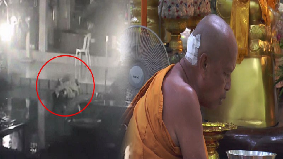 ลูกศิษย์สุดห่วง!! พระพยอม เจ้าอาวาสวัดสวนแก้ว ลื่นล้มหน้ากุฎิ ขณะกำลังออกไปทำวัตรเช้า ศีรษะกระแทกขอบพื้นยกระดับแตกเย็บ 11 เข็ม!? (ชมคลิป)
