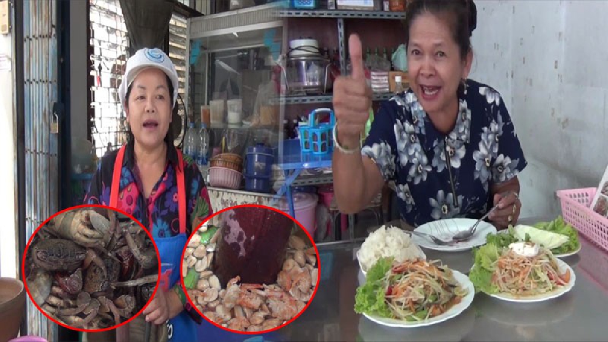 อร่อยเด็ดต้องกิน!!ชวนชิมส้มตำป้าส้มแสวงหา อร่อยแซบหลาย เห็นแล้วอดใจไม่ไหว ต้องสั่ง เมนูเด็ดส้มตำไข่เค็ม ฝีมือระดับรองแชมป์จังหวัด!? (ชมคลิป)