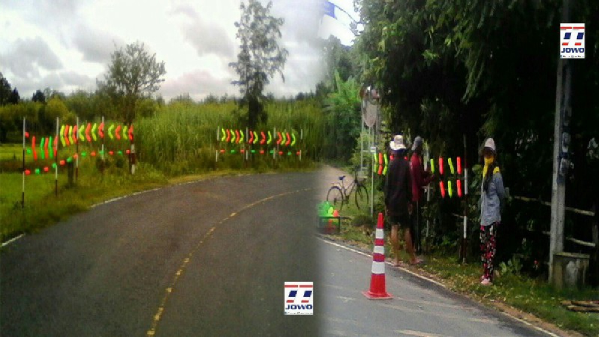 ไอเดียสุดเจ๋ง!! ชาวเมืองช้างไม่นิ่งดูดาย นำวัสดุเหลือใช้มาจัดทำอุปกรณ์แจ้งเตือนทางโค้ง เพื่อช่วยลดอุบัติเหตุภายในหมู่บ้าน!? (ชมคลิป)