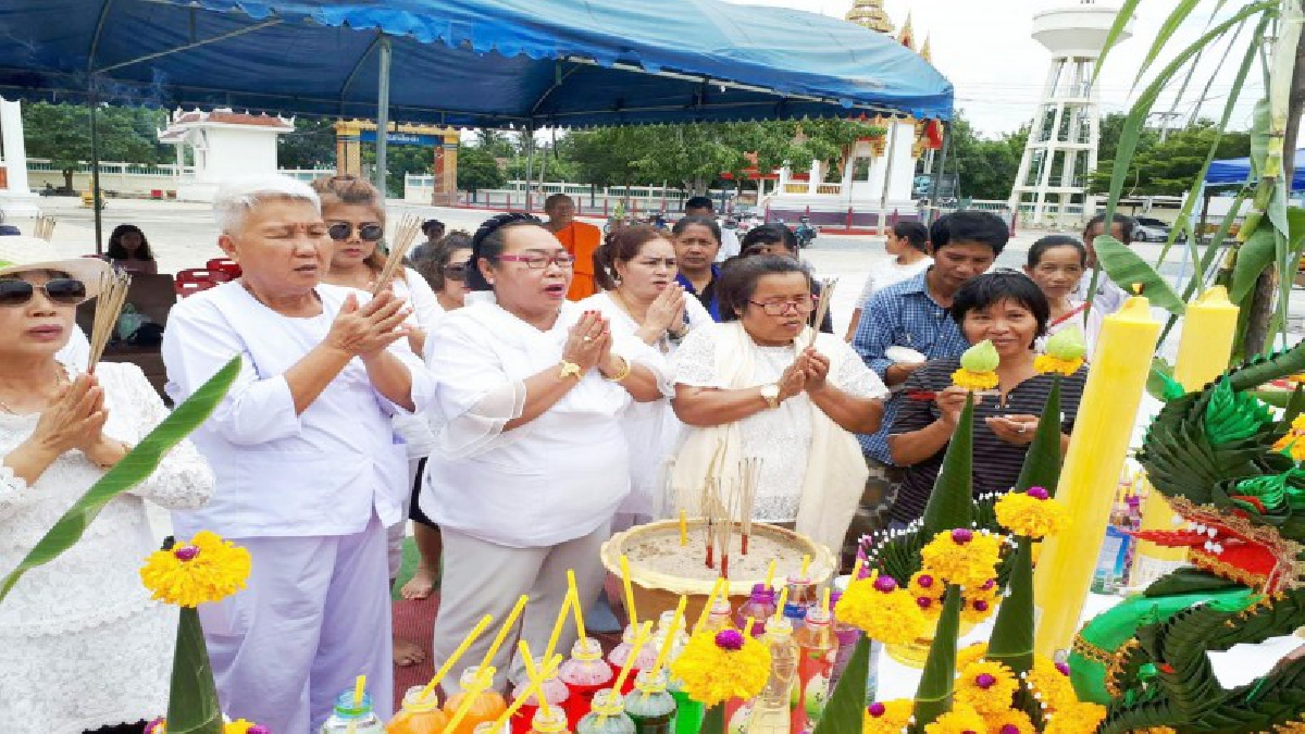 สุพรรณบุรี!! วัดคันทด อันเชิญ ปู่นาคีศรีสุทโธ ย่านาคีศรีปทุมมา และถวายธรรมจักร์พระเจ้าทันใจ