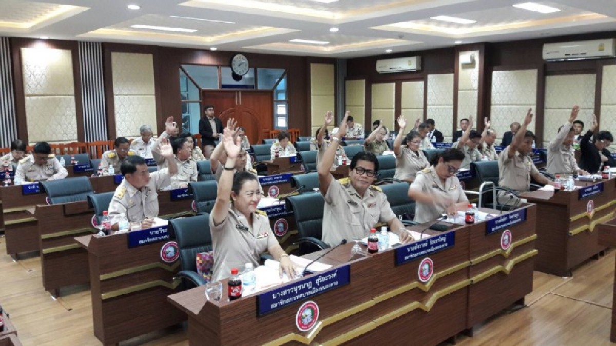 นายกเทศมนตรีเมืองหนองคาย นำทีมผู้บริหารของบฯ ปี 61 ต่อสภาเทศบาลเมืองหนองคาย ผ่านฉลุย งบฯ 61 ราว 464 ล้านบาท (มีคลิป)