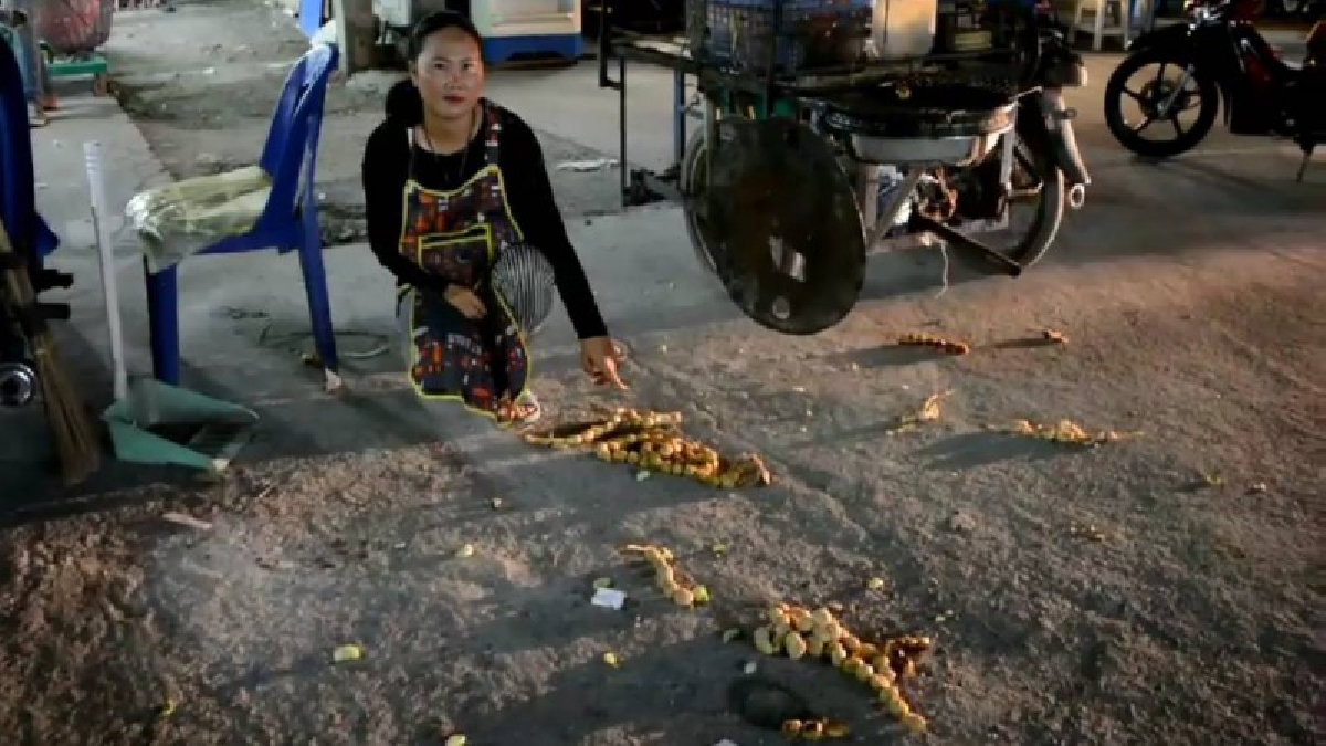 แม่ค้าไส้กรอกสุดทน!!โร่แจ้ง ตร.จับเจ้าหนี้เงินกู้ หลังทวงหนี้แบบพิสดาร กระชากคอเสื้อ ขว้างไส้กรอกเกลื่อนถนน (มีคลิป )