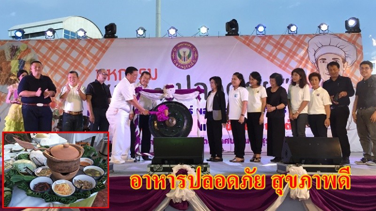 สุดๆไปเลย!! สีสันกองเชียร์ การประกวดข้าวยำขนมจีน ในงานเทศกาลอาหารปลอดภัย ของเทศบาลนครสุราษฎร์ธานี ทั้งตำทั้งเต้นกันอย่างเต็มที่