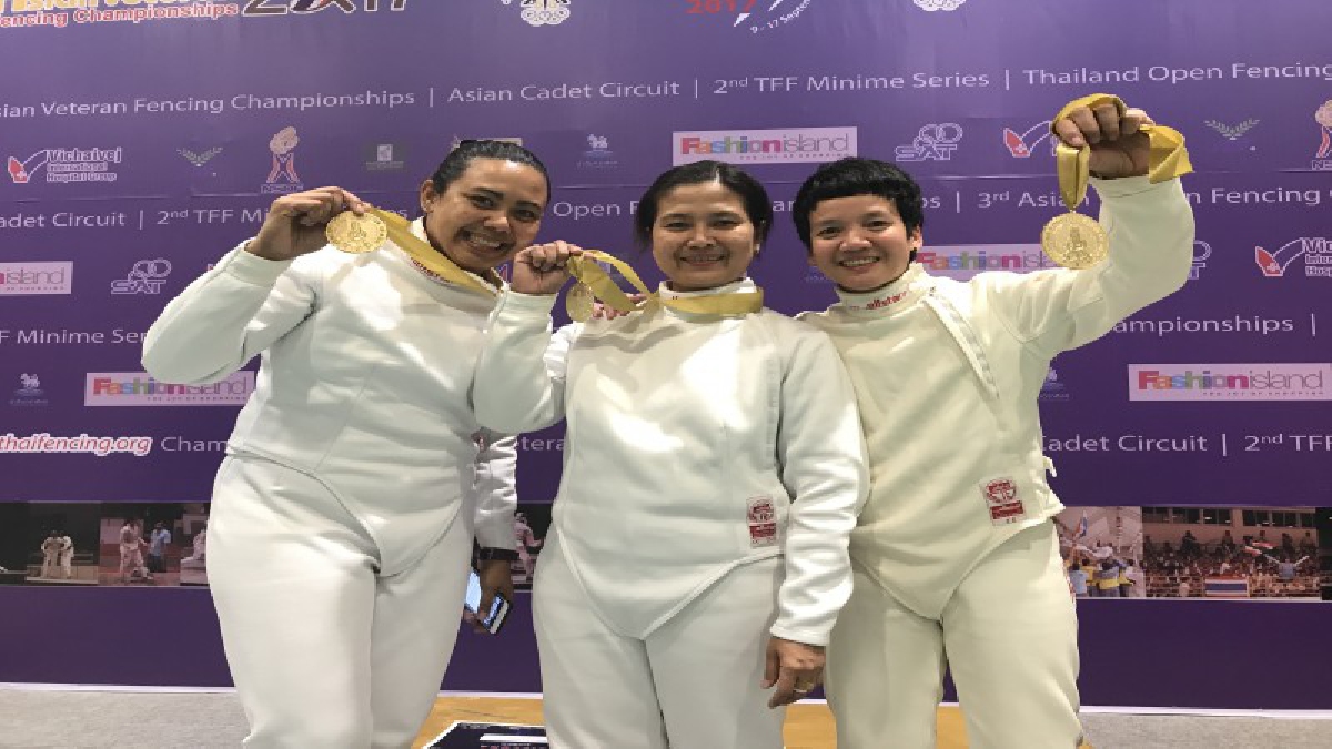 ยังไว้ลาย...อดีตทีมชาติ เอเป้สาวไทยคว้าแชมป์ฟันดาบอาวุโส จตุรภัทร เจ็บชวดแชมป์คาเด็ทเอเชีย