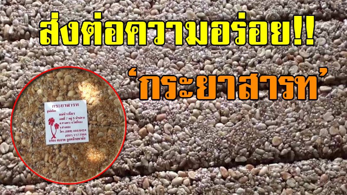 สุดยอดความอร่อย!! กระยาสารท แม่จำเนียร เหนียวนุ่ม หอมหวานมัน ทำขายมานานกว่า 20 ปี สืบทอดความอร่อยรุ่นต่อรุ่นแบบฉบับโบราณ!?