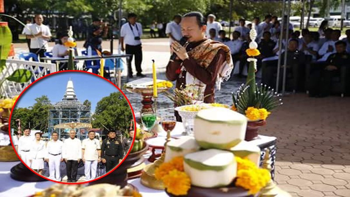 สุดยิ่งใหญ่!! ลำปางจัดทำพิธีบวงสรวงการก่อสร้าง พระเมรุมาศจำลองประจำจังหวัดลำปาง เพื่อให้การสร้างเป็นไปด้วยความเรียบร้อย!! (มีคลิป)