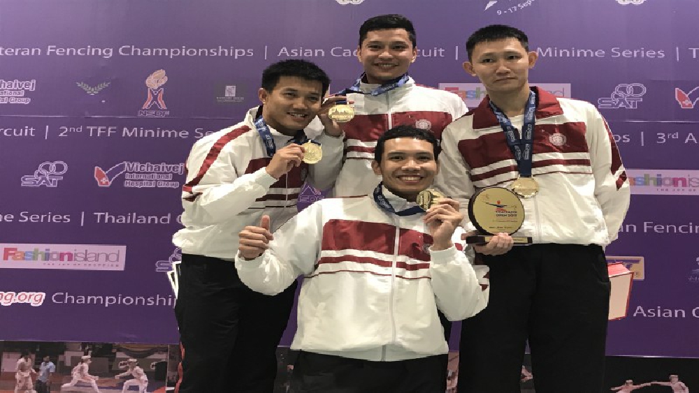 สร้างผลงานกระหึ่ม... ทีมตำรวจคว้าทองฟอยล์ ปิดฟันดาบไทยแลนด์โอเพ่น