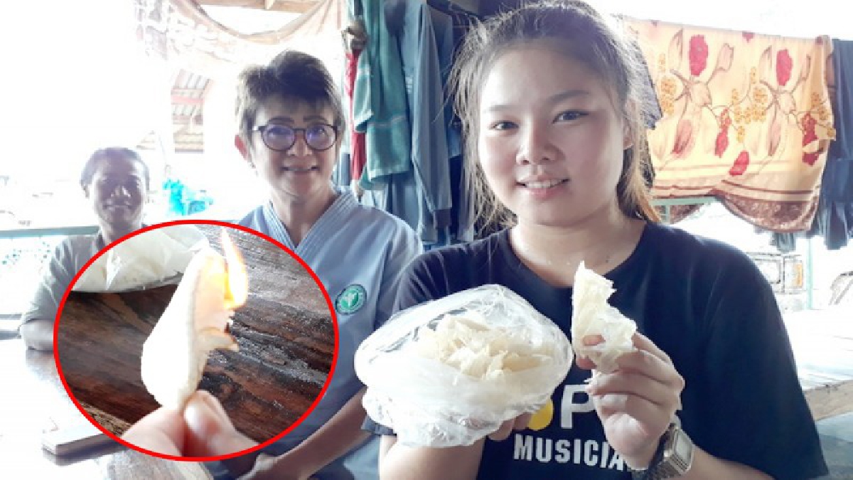 ซื้อสไบนางมากิน เห็นผิดสังเกตุ ลองจุดไฟดู..ลุกไหม้เหม็นเหมือนเผาขยะ ดูไปดูมาแทบวิ่งไปอ้วก จนท.เข้าตรวจสอบด่วน.. (ดูคลิป)