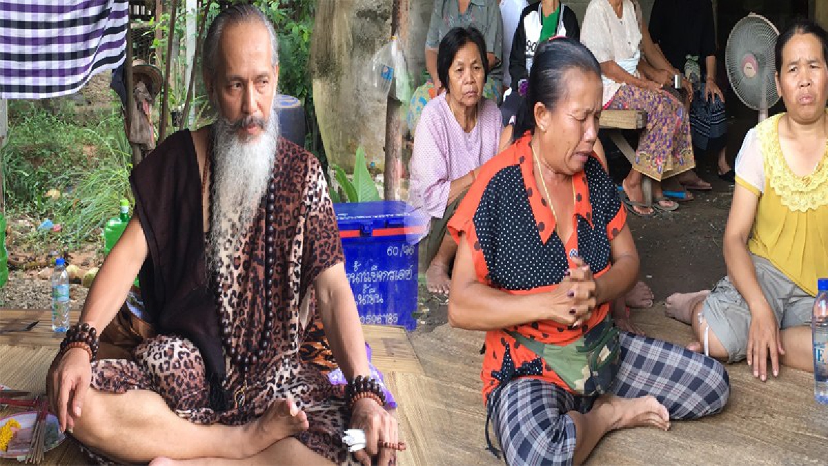 ครอบครัวผอ.อ้อย ทำบุญครบรอบ 80 วัน พลิกแผ่นดินตามหา แม่นำฤาษีนั่งสมาธิหวังได้เบาะแส จู่ๆมีเจ้าปู่เข้าทรงร่างชาวบ้านต่อหน้าฤาษี (ดูคลิป)