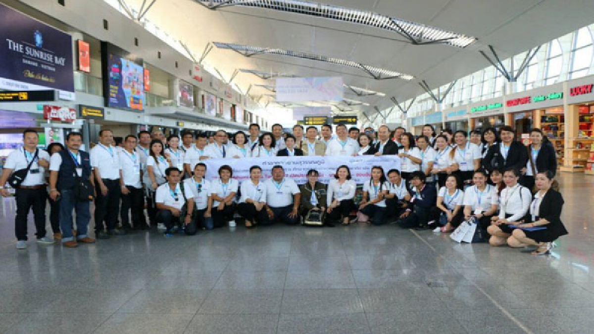 ท่าอากาศยานสุวรรณภูมิพาสื่อสมุทรปราการดูงานที่เวียดนามตามโครงการ "Suvarnabhumi Press Tour 2017"