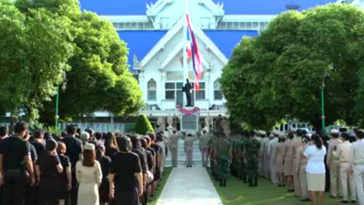 ชัยนาท!! ผู้ว่าชัยนาท นำข้าราชการ จัดกิจกรรมเคารพธงชาติเนื่องในวันธงชาติไทยครบรอบ 100 ปี!? (ชมคลิป)
