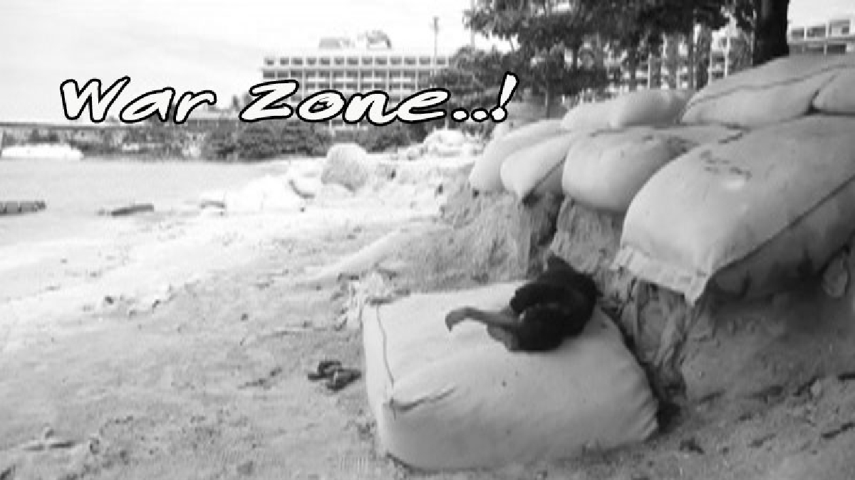นทท.บ่นอุบ สภาพหาดพัทยาเหนือ หยั่งกับพื้นที่สงคราม มีทั้งถุงทราย-หลุมบังเกอร์-เศษขยะ-คนเร่ร่อน เสียภาพลักษณ์เมืองท่องเที่ยว (ดูคลิป)