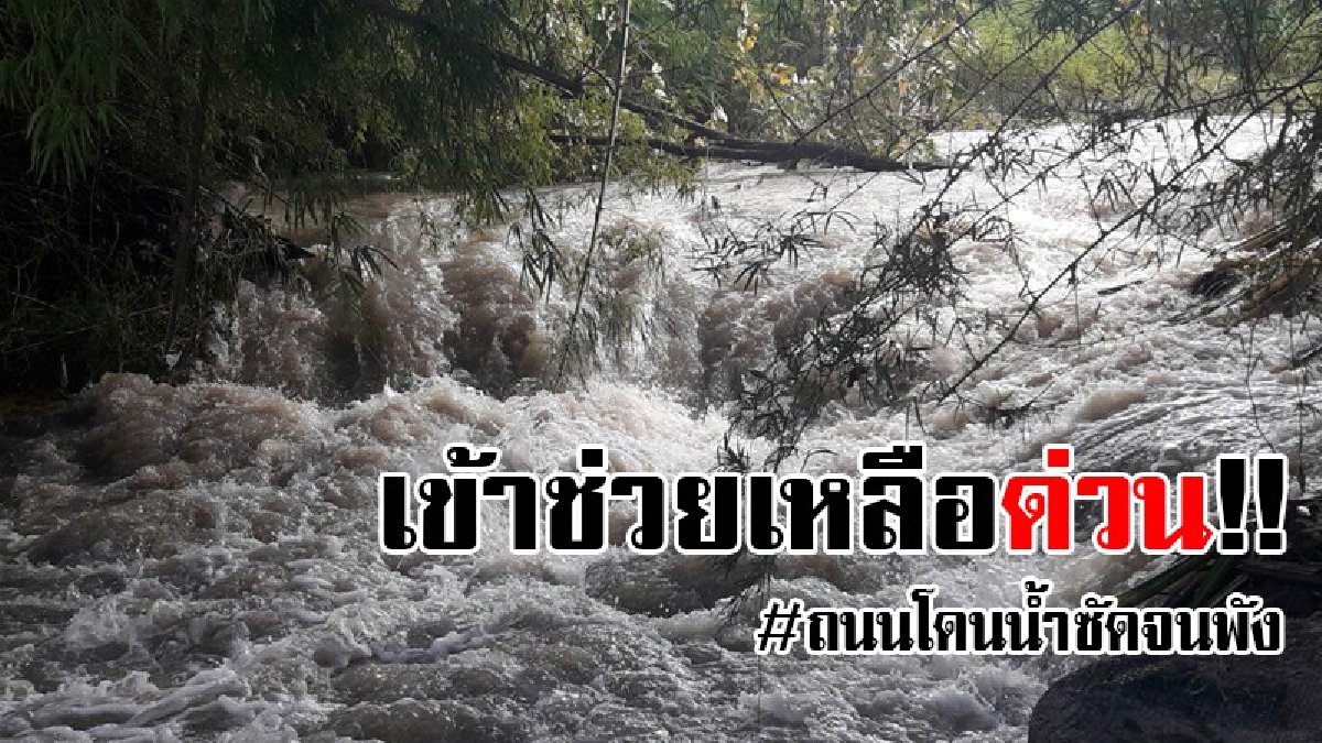 ขอความช่วยเหลือด่วน!! หมู่บ้านคลองชะนีบน อ.ลานสัก ถูกน้ำป่ากัดเซาะถนนพังตัดขาดจากภายนอก พืชผลทางการเกษตรเสียหายพัดไปกับน้ำป่า