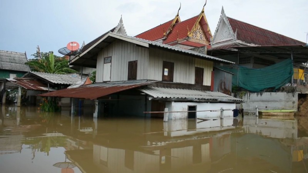 เร่งแก้ไขน้ำ!!เจ้าพระยาไหลทะลักเข้าท่วมตำบลจำปาหล่อกว่า 50 ครัวเรือน กำนัน เร่งเสริมคันดินริมถนนป่าโมก-อ่างทอง หวั่นน้ำเอ่อล้นข้ามถนนเสียหาย
