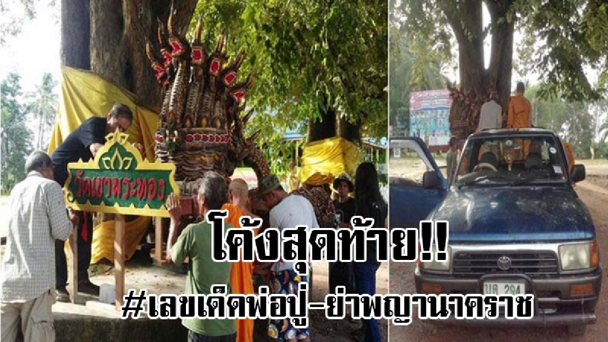 ฮือฮาเลขเด็ดพ่อปู่-ย่าพญานาคราช!! ทุ่มแทงเลขเด็ด ปู่-ย่าพญานาค 5 เศียรและ 9 เศียร อัญเชิญประดิษฐานใต้ต้นประดู่วัดเขาพระทอง เผยเลขชัดๆ..!?