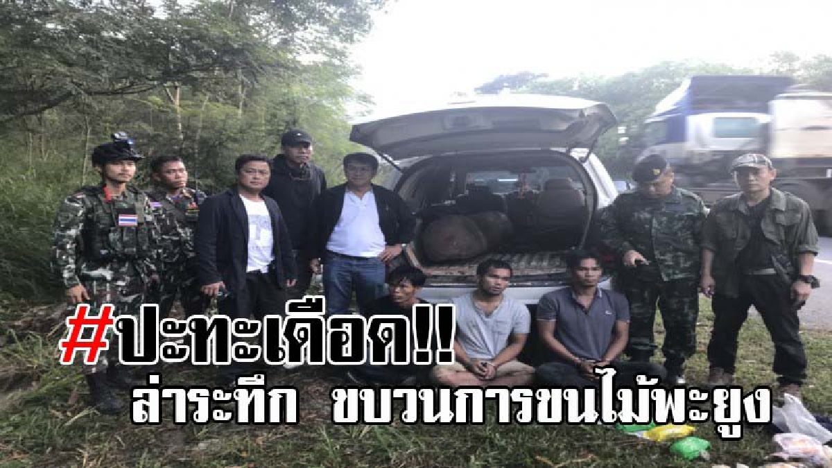 เปิดคลิประทึก..สนั่นเมือง !! จนท.ไล่ล่าสุดเดือด ขบวนการขนไม้พะยูง ดวลปืนกันสนั่น กลางวังน้ำเขียว ก่อนรวบผู้ต้องหาได้ 3 ราย..!? (คลิป)