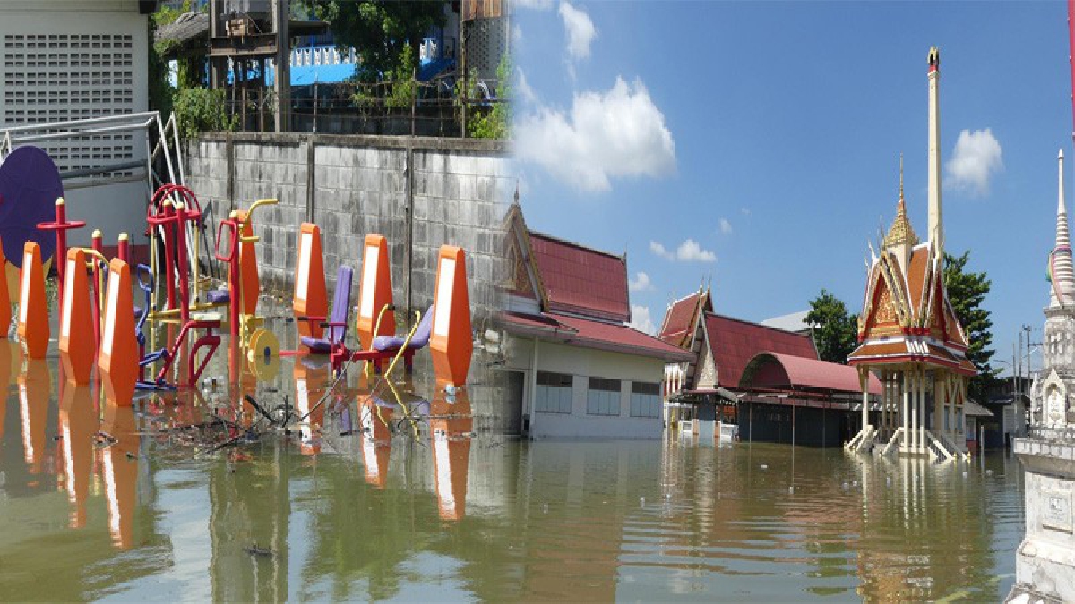ปทุมธานีอ่วมหนัก..!! น้ำเข้าท่วมชุมชน เดือดร้อน 4,342 ครัวเรือน ชลประทานชี้ผลกระทบน้ำทะเลหนุน 22-25 ต.ค.นี้