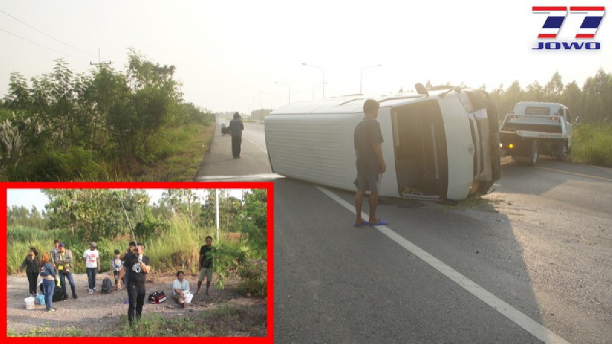 ทำเหมือนไม่ใช่คน!?เขมรสุดช้ำ คนขับรถตู้ป้ายดำแอบขนคนเกิดพลิกคว่ำ แจ้งตร.ไม่มีคนเจ็บ แค่ขนของ ทั้งที่แรงงาน 9 คนเจ็บหนัก(ชมคลิป)