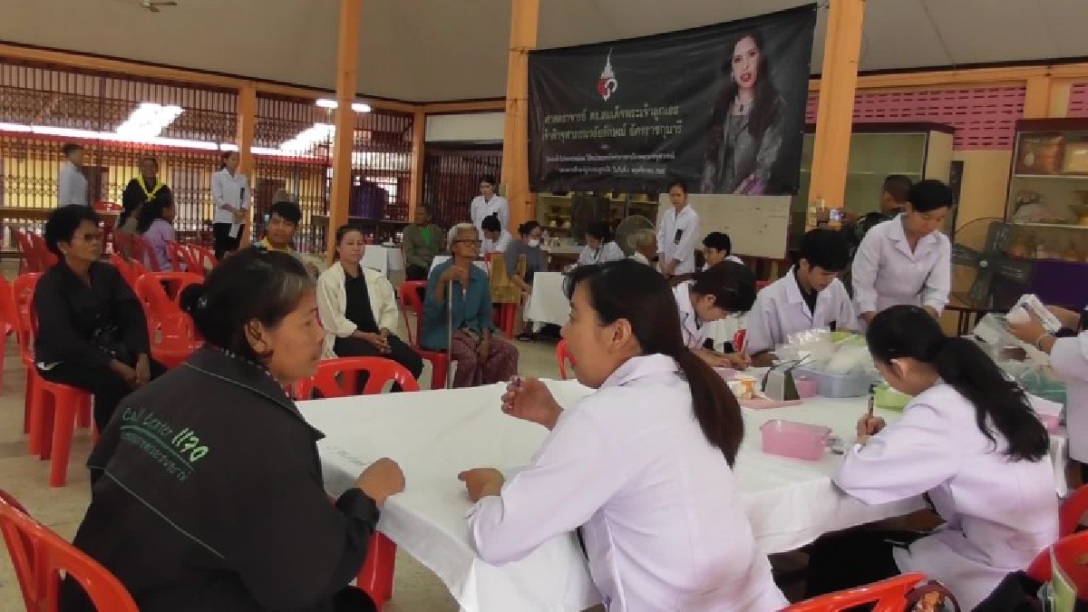 ฟ้าหญิงจุฬาภรณวลัยลักษณ์ อัครราชกุมารี โปรดฯให้หน่วยแพทย์พระราชทานโรงพยาบาลจุฬาภรณ์ ออกตรวจรักษาผู้ประสบอุทกภัยในจังหวัดชัยนาท