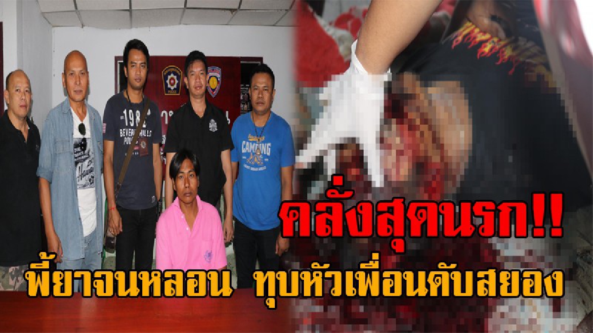 โคตรโหดนรกแตก..!! ลูกชายเจ้าของฟาร์มเป็ดไข่ พี้ยาจนหลอนจัด กระหน่ำตีเพื่อนไม่ยั้ง จนกะโหลกแตกดับ เห็นสภาพศพแล้วสยองสุดๆ!?