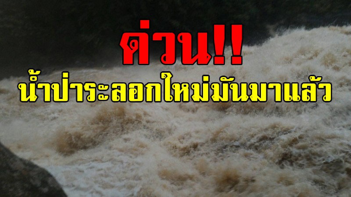 ด่วน!! มันมาอีกแล้ว น้ำป่าระลอกใหม่ ลงมาใน "น้ำตกไพรวัลย์" หลังฝนตกหนักหนักอีกครั้ง คาดอาจจะเข้าท่วมในพื้นที่ตอนล่างคืนนี้..!!