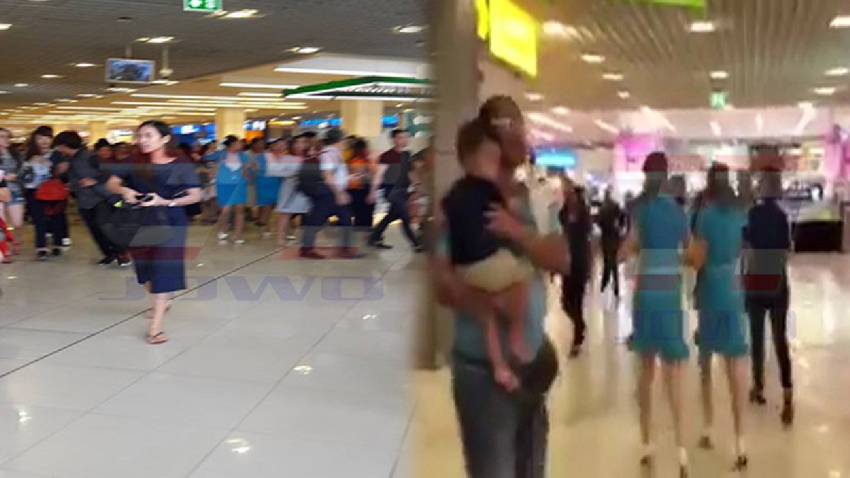 แตกตื่นทั้งห้าง !! สัญญาณเตือนภัยในห้างดังย่านบางนา "รวน" ทำให้พนักงาน-ลูกค้า คิดว่าไฟไหม้ วิ่งหนีกันสุดอลหม่าน (มีคลิป)