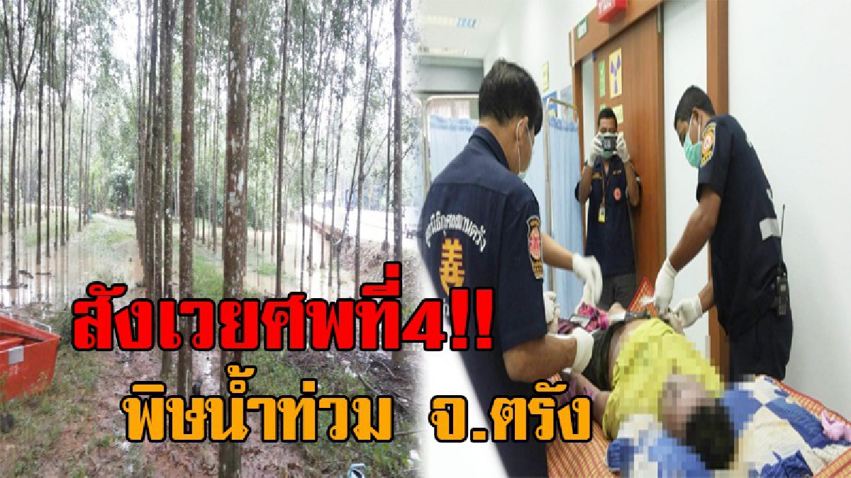 เซ่นพิษน้ำท่วมศพที่4..!! หนุ่มชาวสวนยาง ฝ่าน้ำท่วม 2 เมตร ออกไปซื้อข้าวมาให้แม่ กลับถูกซัดจมหายต่อหน้าต่อตา ค้นหาร่างกว่า 3 วัน จึงพบศพ!?
